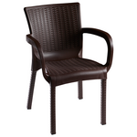 Πολυθρόνα Festive Pakoworld pp Σκούρο Καφέ