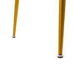 Τραπέζι Paris Pakoworld Οβάλ Γυαλί 8mm Λευκό Μαρμάρου-Χρυσό 150x80x75εκ