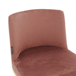 Σκαμπό bar Μεσαίου Ύψους Impartial i Pakoworld Μεταλλικό Χρυσό-Βελούδο Σάπιο Μήλο