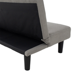 Καναπές-Κρεβάτι Breathe Pakoworld Ύφασμα Γκρι 167x77x73εκ