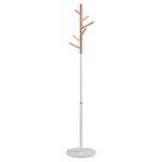 Καλόγερος Ρούχων Marianna Pakoworld Μέταλλο Λευκό-Φυσικό Φ37x169εκ