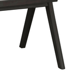 Πολυθρόνα Winslow Pakoworld Ξύλο Rubberwood Μαύρο-pvc Rattan Φυσικό-Ύφασμα Γκρι