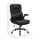 Καρέκλα Γραφείου Διευθυντή Stellar Pakoworld pu Μαύρο