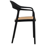 Πολυθρόνα Ember Pakoworld με uv Protection pp Μπεζ-Μαύρο 52.5x56.5x81εκ.