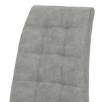 Καρέκλα Darrell Pakoworld pu Αντικέ Γκρι-Βάση Χρωμίου 42x49x106εκ