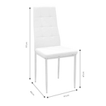 Καρέκλα Cube Pakoworld pu Μόκα-Πόδι Χρωμίου