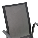 Πολυθρόνα Κήπου Dashiell  Pakoworld Αλουμίνιο Μαύρο Textilene Μαύρο 71x58x94εκ