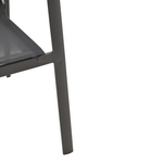 Πολυθρόνα Κήπου Dashiell  Pakoworld Αλουμίνιο Μαύρο Textilene Μαύρο 71x58x94εκ