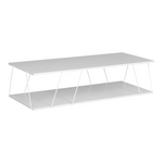 Τραπέζι Σαλονιού Tars Pakoworld Λευκό 120x50x30εκ