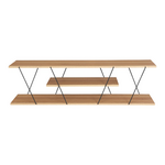 Έπιπλο Τηλεόρασης Tars Pakoworld Sonoma-Μαύρο 120x30x33εκ