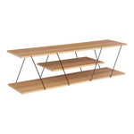 Έπιπλο Τηλεόρασης Tars Pakoworld Sonoma-Μαύρο 120x30x33εκ