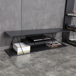 Έπιπλο Τηλεόρασης Tars Pakoworld Ανθρακί-Μαύρο 120x30x33εκ