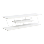 Έπιπλο Τηλεόρασης Tars Pakoworld Λευκό 120x30x33εκ