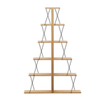Βιβλιοθήκη Mini Tars Pakoworld Sonoma-Μαύρο 130x22x146εκ