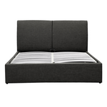 Κρεβάτι Διπλό Violaine Pakoworld Ύφασμα Ανθρακί με Αποθηκευτικό Χώρο 160x200εκ