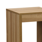 Βοηθητικό Τραπέζι Focused Pakoworld mdf Φυσικό 40x40x50εκ