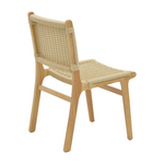 Καρέκλα Julien Pakoworld Rubberwood Φυσικό-Έδρα Φυσικό Σχοινί 61x54x85εκ