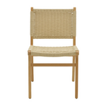 Καρέκλα Julien Pakoworld Rubberwood Φυσικό-Έδρα Φυσικό Σχοινί 61x54x85εκ