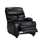 Πολυθρόνα Relax με Ποτηροθήκη Gartia Pakoworld Μαύρο pu 79x94x102εκ