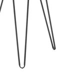 Τραπεζάκι Σαλονιού Erzmo Inart Φυσικό-Μαύρο Μέταλλο-Ξύλο Φ40x56εκ