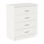 Συρταριέρα Olympus Pakoworld με 4 Συρτάρια Χρώμα Λευκό 80x40x95εκ