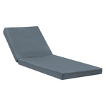 Μαξιλάρι Ξαπλώστρας Sadie Pakoworld Ύφασμα σε Γκρι Απόχρωση 65x185x15εκ