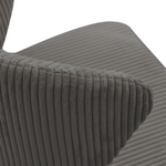 Καρέκλα Mattia Pakoworld Ανθρακί Ύφασμα-Πόδι Μαύρο Μέταλλο 55x53x80εκ