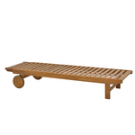 Ξαπλώστρα Weylar Pakoworld Ξύλο Ακακίας Φυσικό 60x193x30εκ