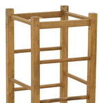 Σκαμπό Καφενείου Χωρίς Πλάτη Bodier Pakoworld Καρυδί Ξύλο 35x35x78εκ