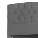 Κρεβάτι Lanse Pakoworld Διπλό με Αποθηκευτικό Χώρο Ανθρακί 160x200εκ