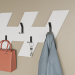 Κρεμάστρα Τοίχου Livy Pakoworld Λευκό Μελαμίνης 75.2x1.8x45.3εκ