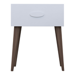 Κομοδίνο Laber Pakoworld με ένα Συρτάρι Λευκό Μελαμίνης 45x30x57.5εκ