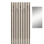 Έπιπλο Εισόδου Arika Pakoworld Λευκό-Sonoma 100x37x199.5εκ