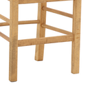 Καρέκλα Καφενείου με Ψάθα Damnir-Charchie Pakoworld Μασίφ Ξύλο Οξιάς Λούστρο Καρυδί 41x42x92εκ