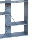 Βιβλιοθήκη Tars Pakoworld Γκρι-Μαύρο 84x25.5x154.5εκ