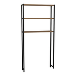 Έπιπλο Πλυντηρίου Bothy Pakoworld oak Μελαμίνης-Μαύρο Μέταλλο 70x21x150εκ