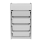 Συρταριέρα με Καλάθια Toyli Pakoworld Λευκό Μελαμίνης 45x30x78εκ