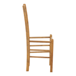 Καρέκλα Καφενείου Marf Pakoworld Μασίφ Ξύλο Οξιάς Λούστρο Καρυδί 41x42x92εκ