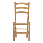 Καρέκλα Καφενείου Marf Pakoworld Μασίφ Ξύλο Οξιάς Λούστρο Καρυδί 41x42x92εκ