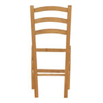 Καρέκλα Καφενείου Marf Pakoworld Μασίφ Ξύλο Οξιάς Λούστρο Καρυδί 41x42x92εκ