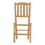 Καρέκλα Καφενείου Damnir Pakoworld Μασίφ Ξύλο Οξιάς Λούστρο Καρυδί 41x42x92εκ