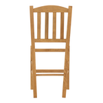 Καρέκλα Καφενείου Damnir Pakoworld Μασίφ Ξύλο Οξιάς Λούστρο Καρυδί 41x42x92εκ