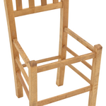 Καρέκλα Καφενείου Damnir Pakoworld Μασίφ Ξύλο Οξιάς Λούστρο Καρυδί 41x42x92εκ