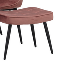 Πολυθρόνα με Υποπόδιο Dorita Pakoworld Βελούδο Σάπιο Μήλο-Πόδι Μαύρο Μέταλλο 68.5x76x103εκ