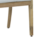 Καρέκλα Bolen Pakoworld Μασίφ Ξύλο Ακακίας-Μπεζ Ύφασμα 59x63.2x89.9εκ