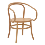 Πολυθρόνα Verfie Pakoworld Φυσικό Ξύλο Οξιάς 55x50x83εκ