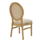 Καρέκλα Canco Pakoworld Φυσικό Rubberwood-Φυσικό Rattan 50x55x98εκ