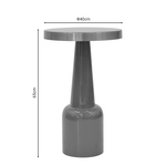 Βοηθητικό Τραπέζι Easyful Inart Σάπιο Μήλο-Χρυσό Μέταλλο Φ40x65εκ