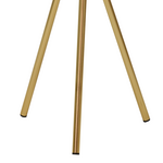 Βοηθητικό Τραπέζι Jacksie Inart Μπρονζέ-Χρυσό Μέταλλο Φ46x48εκ