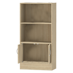 Βιβλιοθήκη Negan Pakoworld Sonoma Μελαμίνης 60x30x120εκ